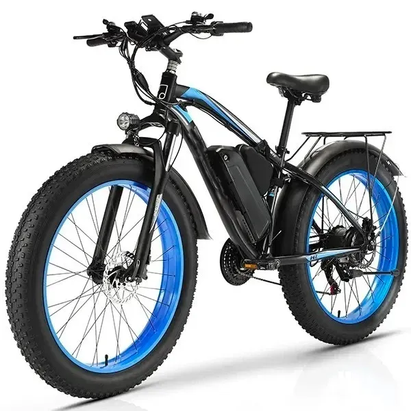 【Upgraded Electric Mountain Bike】1000W Power | 48V 17.5Ah Detachable Battery | 31MPH | All-Terrain Fat Tires