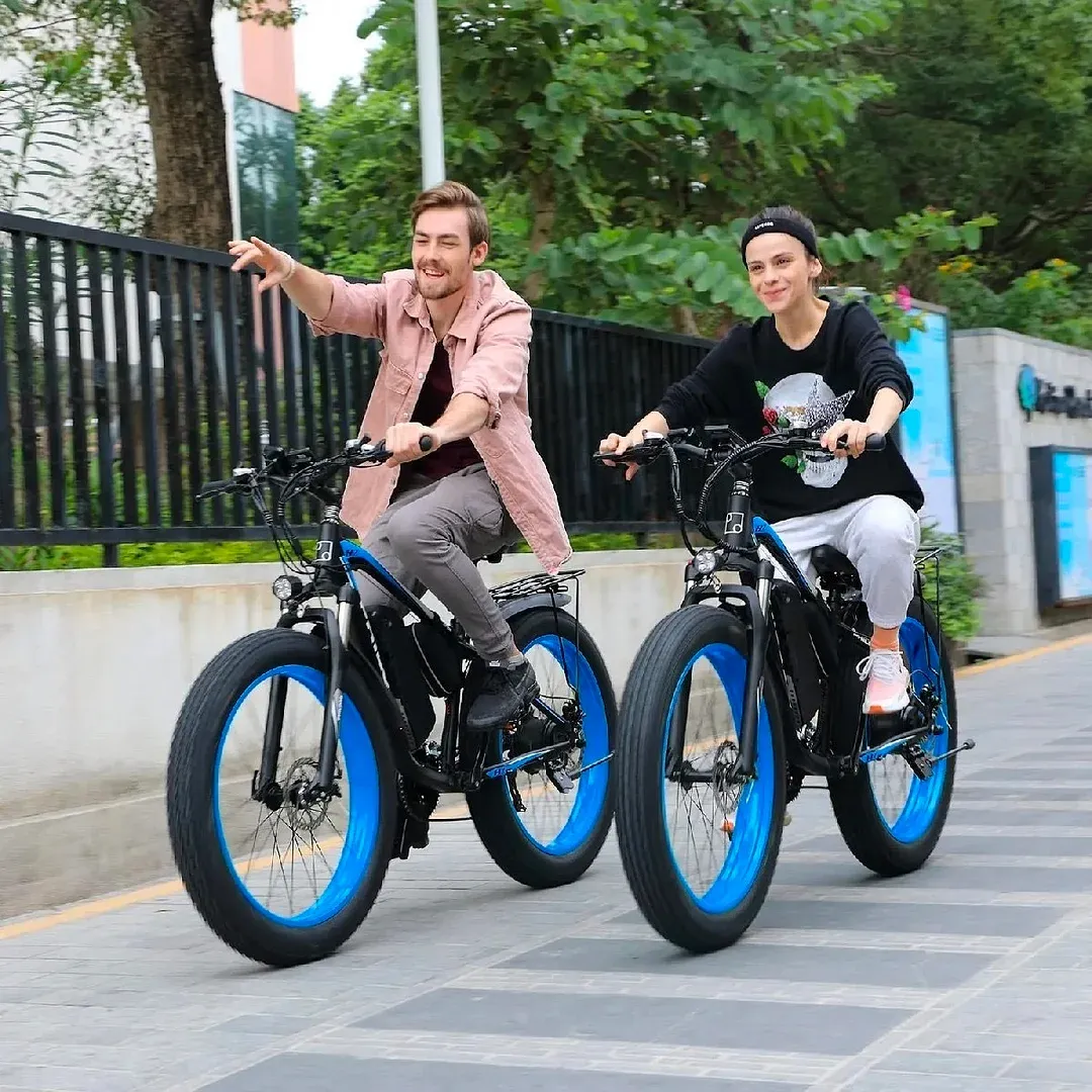 【Upgraded Electric Mountain Bike】1000W Power | 48V 17.5Ah Detachable Battery | 31MPH | All-Terrain Fat Tires
