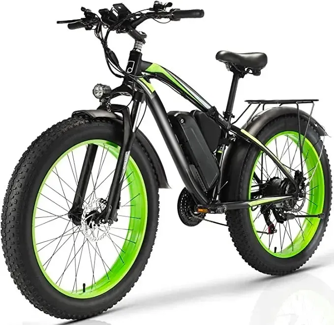 【Upgraded Electric Mountain Bike】1000W Power | 48V 17.5Ah Detachable Battery | 31MPH | All-Terrain Fat Tires